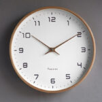 Wooden Wall Clock | Natural Wood Frame, Minimalist Design & Silent Quartz Movement for Modern Home Decor