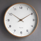 Wooden Wall Clock | Natural Wood Frame, Minimalist Design & Silent Quartz Movement for Modern Home Decor
