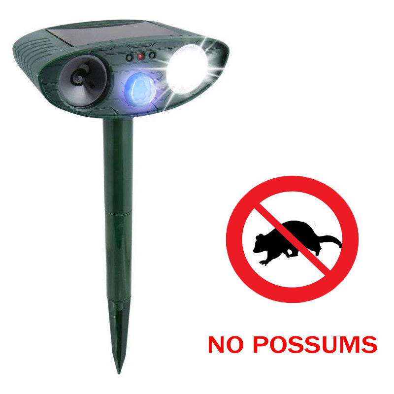 Ultrasonic Possum Repeller | Solar Powered, Waterproof & Chemical-Free for Outdoor Pest Control