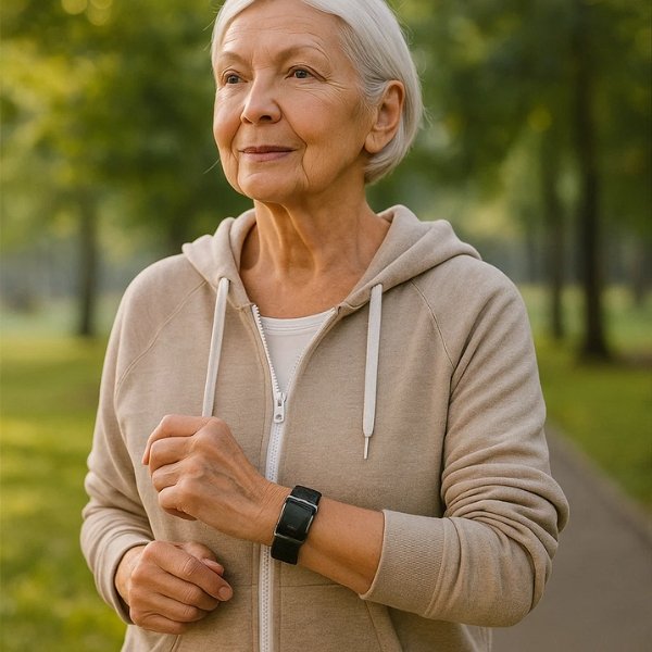 Blood Pressure Monitor for Seniors | Automatic 24/7 Monitoring, Waterproof & Ideal for Daily Health and Fitness