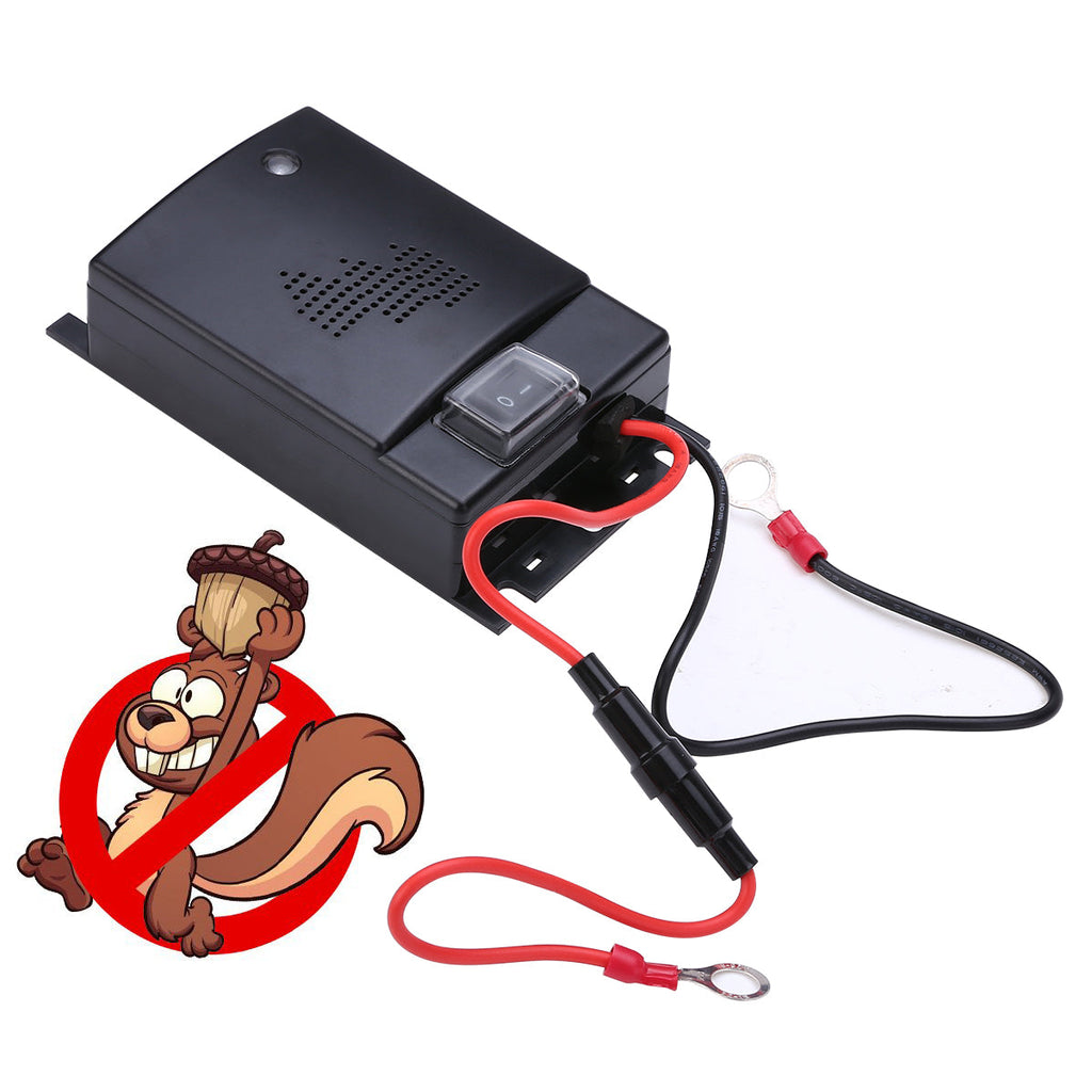 Ultrasonic Car Squirrel Repeller | Self-Powered, Easy to Install & Effective for Vehicle Protection Against Rodents