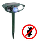 Ultrasonic Solar Cat Repeller | Waterproof, Infrared Motion Sensor & Effective for Outdoor Spaces up to 2425 sq ft