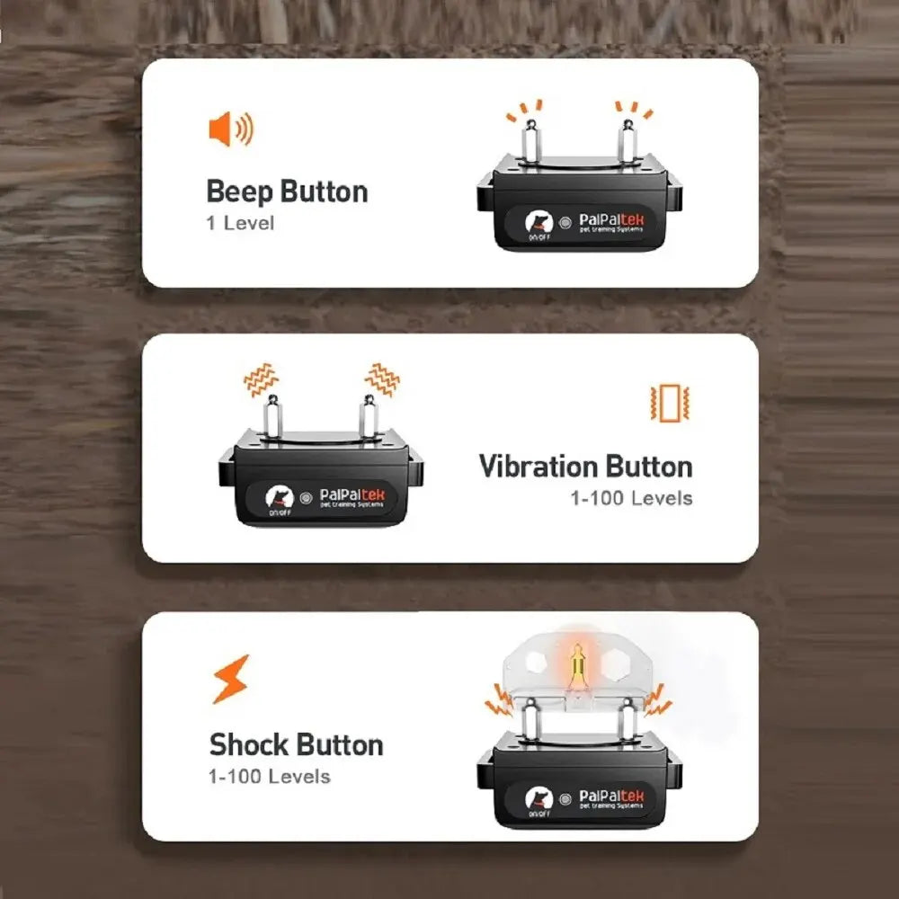 1000m Waterproof Dog Training Collar | Rechargeable, Remote Control with 100 Adjustable Levels for Small, Medium & Large Dogs
