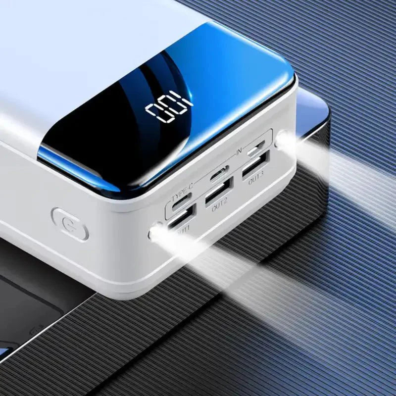 50K mAh Ultra Capacity Power Bank | Super-Fast Charging, Portable Design for All Devices on the Go