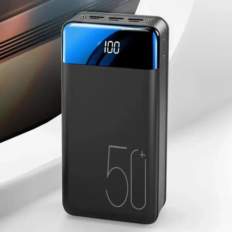 50K mAh Ultra Capacity Power Bank | Super-Fast Charging, Portable Design for All Devices on the Go