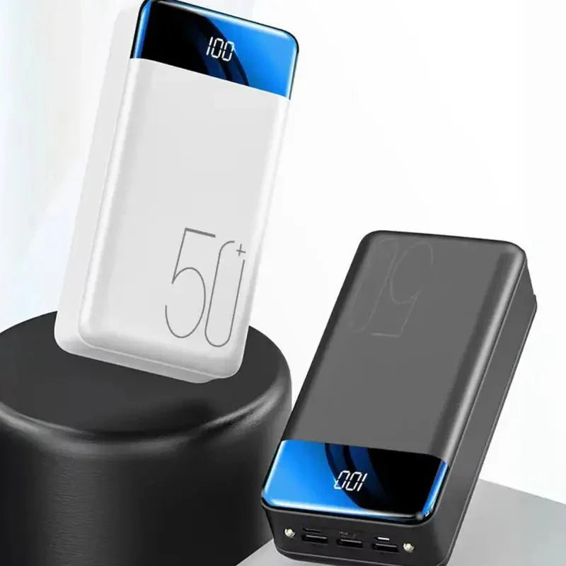 50K mAh Ultra Capacity Power Bank | Super-Fast Charging, Portable Design for All Devices on the Go