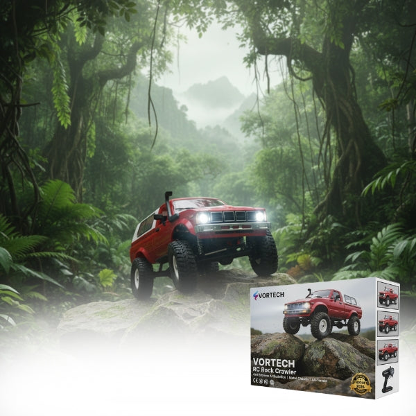 Off-Road RC Crawler 4WD – Rugged Trail Truck | Controlled 3 MPH Rock Crawling