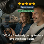 Wireless Waterproof Backup Camera for RVs, Trailers, and Vehicles - Night Vision, Wide Angle, Easy Installation