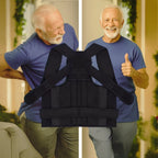Posture Corrector and Back Brace for Elderly Men – Adjustable Lumbar Support to Relieve Back Pain and Improve Posture
