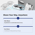 Pocket Electric Shaver - Cordless & Compact, Powerful & Rechargeable, Perfect for Travel