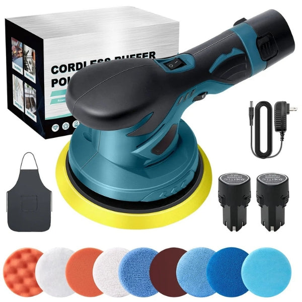 Cordless Car Buffer Polisher | 6-Speed Adjustable, Lightweight & Long Battery Life for Auto Detailing and Home Use