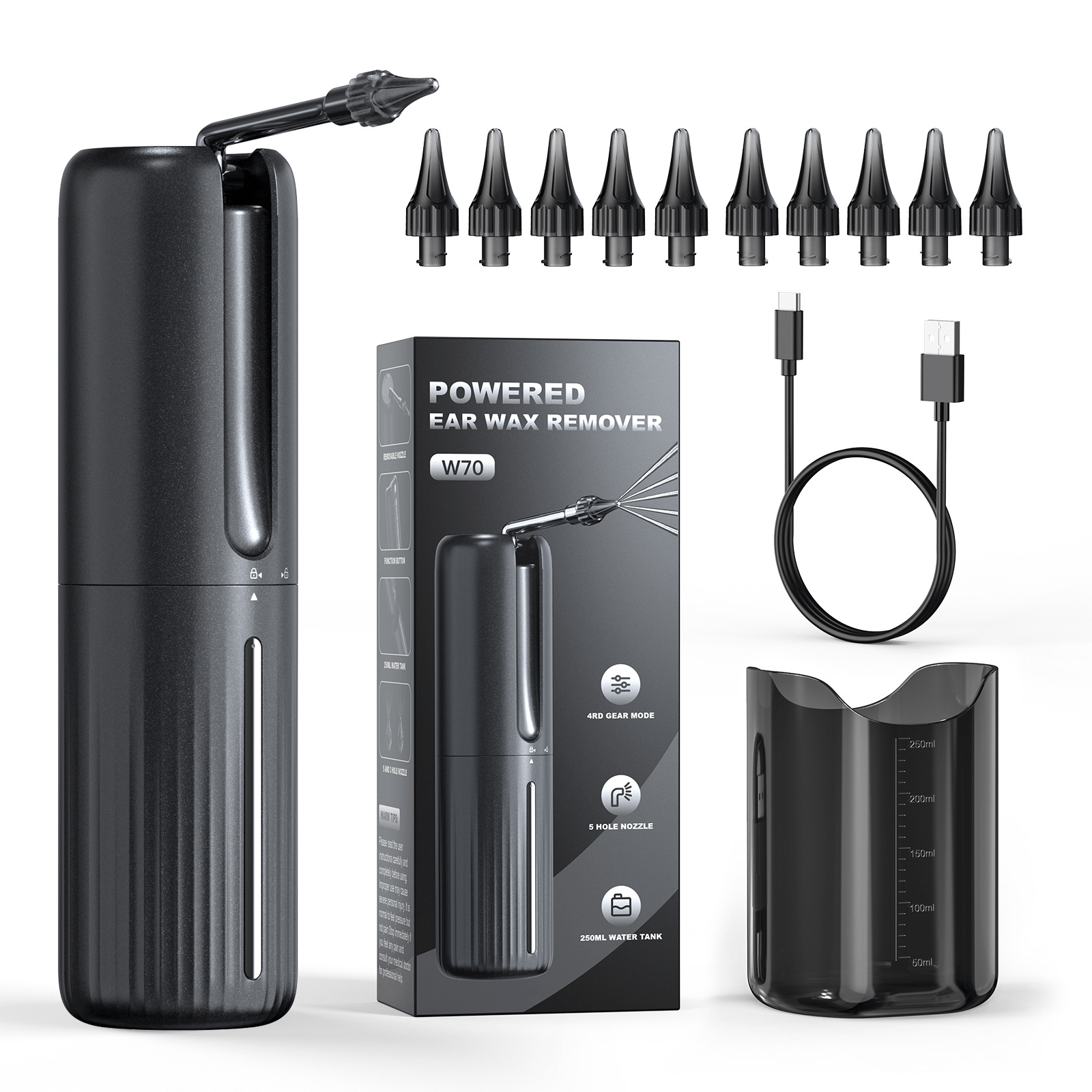 Ear Cleaning Device | Gentle Triple Water Spray for Effective Wax Removal & Healthier Ears at Home