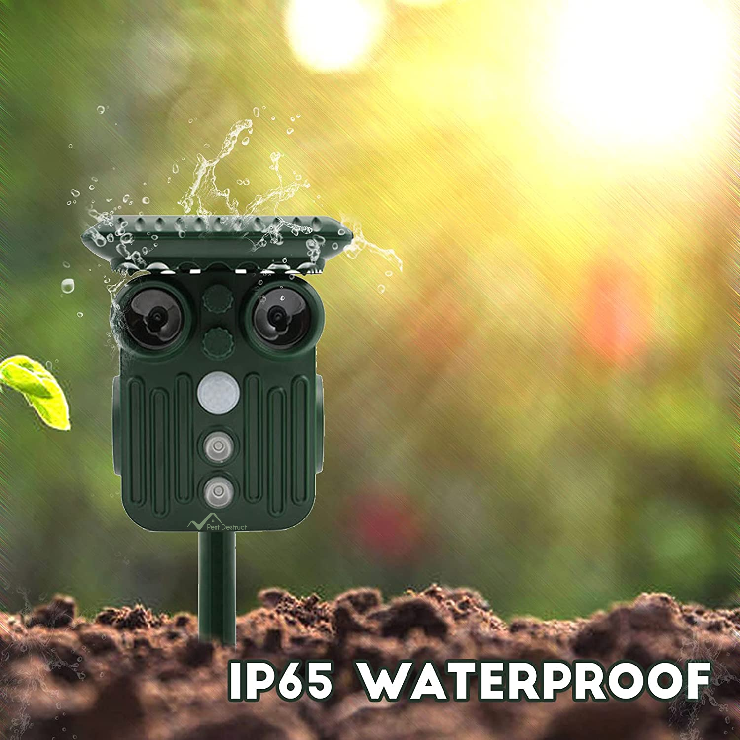 Ultrasonic Solar Deer Repeller | 5 Adjustable Modes, Waterproof & Eco-Friendly for Home Gardens and Yards