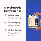 Pocket Electric Shaver - Cordless & Compact, Powerful & Rechargeable, Perfect for Travel