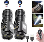 Mini Rechargeable Flashlight with 5 Modes | Super Bright 3-LED Design, Waterproof & Pocket-Sized for Emergency or Outdoor Use