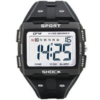 Large Numbers Digital Sports Watch | Waterproof, Multifunctional with Alarm & Chronograph for Athletes and Outdoor Enthusiasts