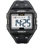 Large Numbers Digital Sports Watch | Waterproof, Multifunctional with Alarm & Chronograph for Athletes and Outdoor Enthusiasts