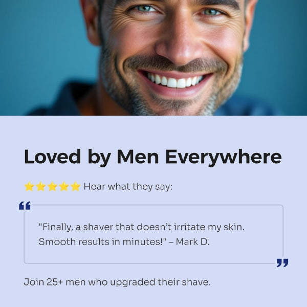 Pocket Electric Shaver - Cordless & Compact, Powerful & Rechargeable, Perfect for Travel