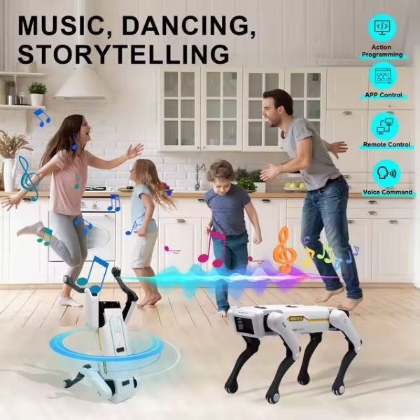 RC Robot Dog | Voice-Controlled, Programmable with 15+ Movements & Interactive Entertainment for Kids and Pet Lovers