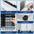 Portable Windowless Air Conditioner with Remote Control - Energy Efficient Cooling for Home, Office, and Small Spaces