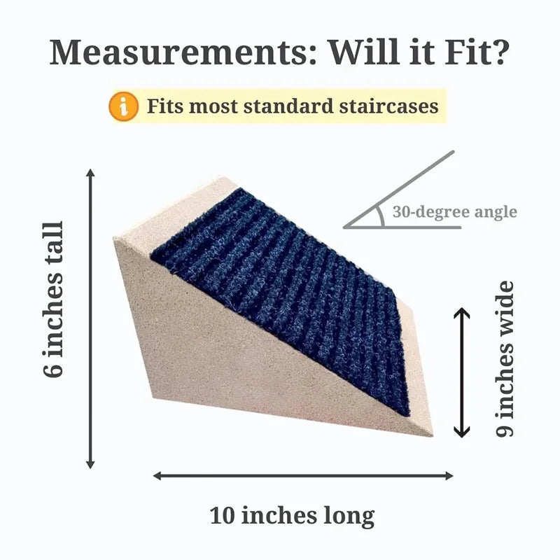 Modular Pet Ramp for Stairs | Non-Slip, Eco-Friendly Design & Ideal for Small Dogs, Cats, Seniors & Indoor/Outdoor Use