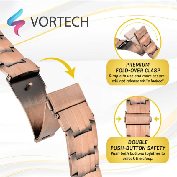 3x Strength Copper Magnetic Bracelet for Men | Adjustable, Waterproof & Ideal for Pain Relief and Improved Circulation