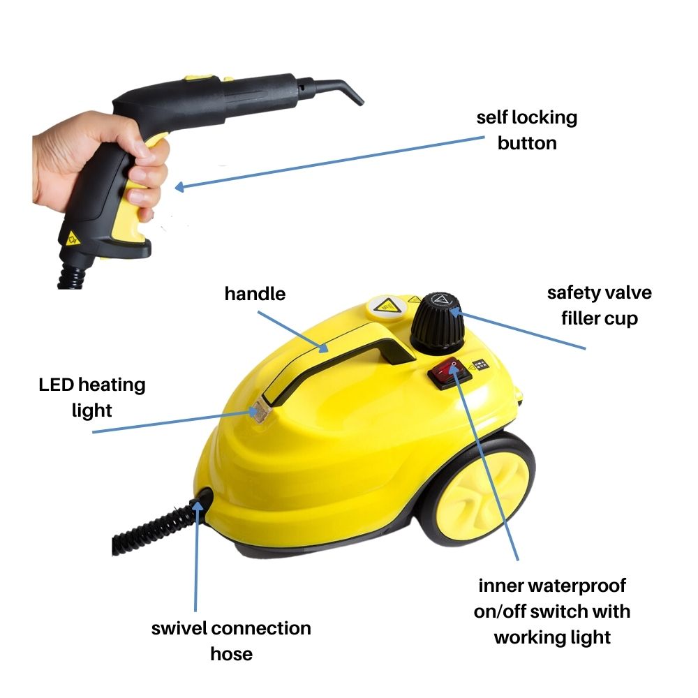 Steam Cleaner for Bed Bugs | High Temperature, Large Capacity & Effective for Home Use