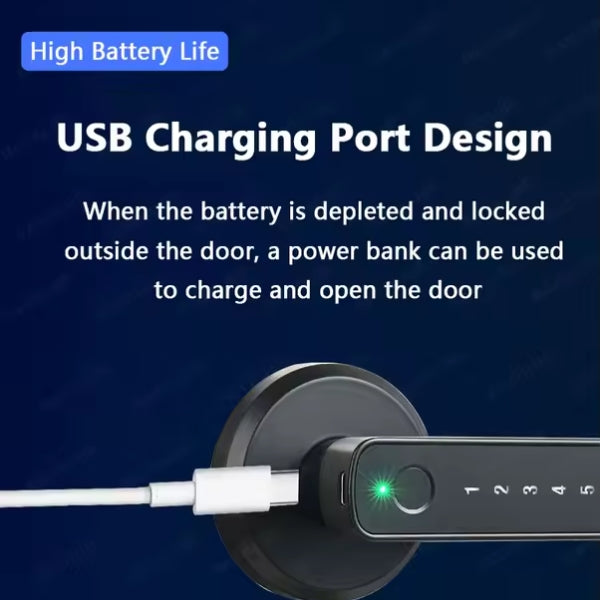 Smart Fingerprint Door Lock – Secure & Convenient Keyless Access for Home & Office