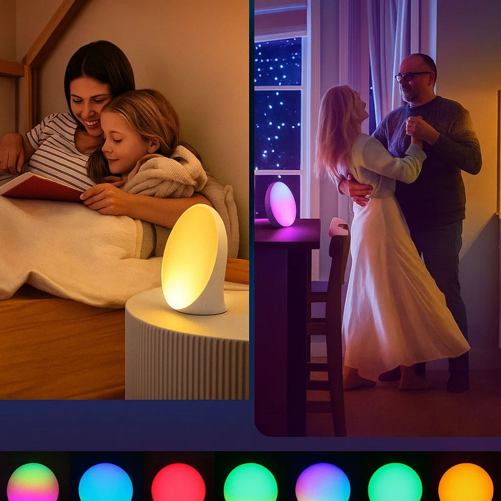 Sunrise Alarm Clock | Natural Wake-Up Light with Ambient Lighting for Heavy Sleepers & Dark Mornings