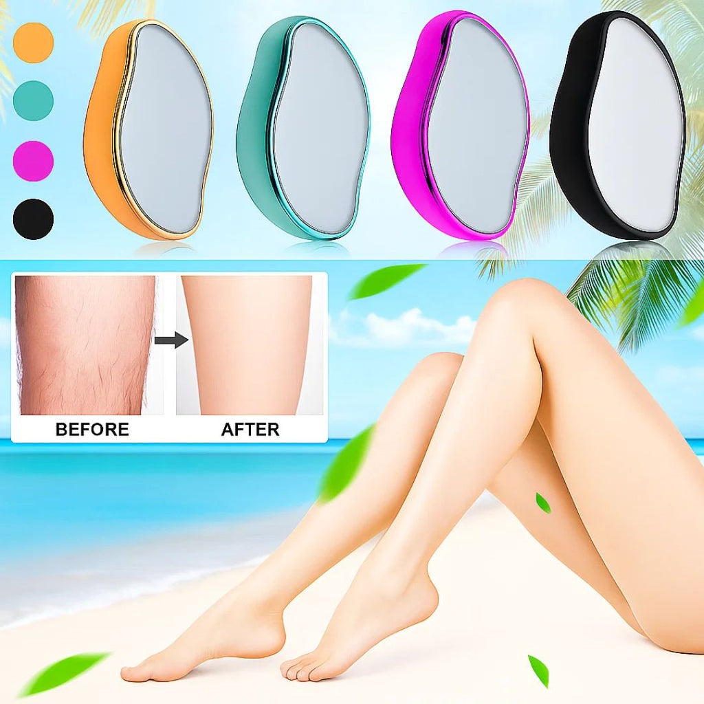 Crystal Hair Remover | Pain-Free Exfoliation with Ultra-Fine Surface for Sensitive Skin & Everyday Use