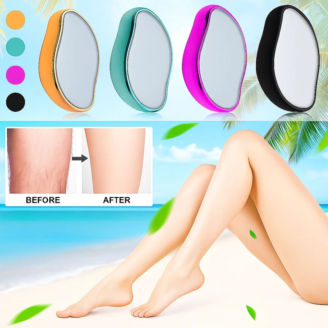 Crystal Hair Remover | Pain-Free Exfoliation with Ultra-Fine Surface for Sensitive Skin & Everyday Use