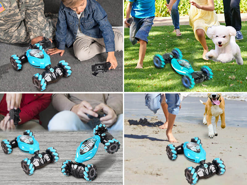 Gesture Sensing RC Car | Colorful RGB Lights, Double-Sided Driving & Perfect for Kids and Outdoor Fun