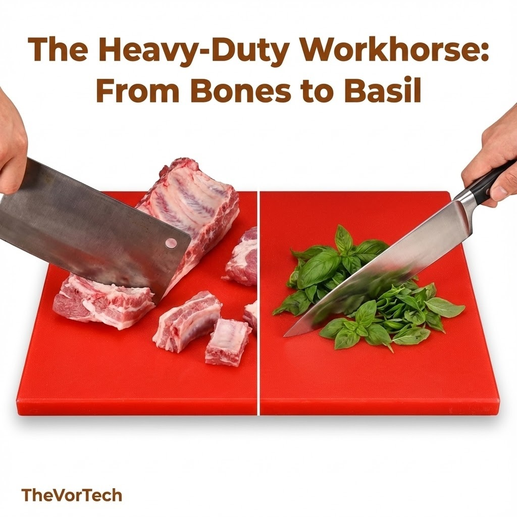 Industrial Grade HDPE Cutting Board | Antibacterial High-Density Polyethylene with Non-Porous Surface and Heavy-Duty Durability