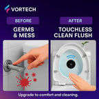 Touchless Intelligent Auto-Flush Sensor | Hygienic, Adjustable Motion Activation for Modern Toilets