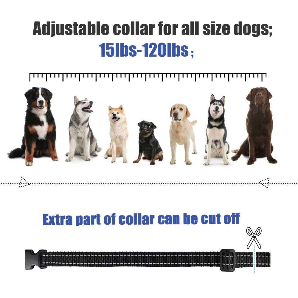 Electric Dog Training Collar | IP7 Waterproof, 500 Meter Range with Shock, Vibration & Sound Modes for Effective Pet Training