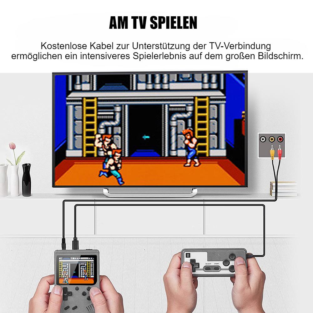Retro Video Game Console | 500 Built-in Classic Games, 2.8-Inch Display & Portable for Kids Entertainment