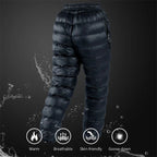 Outdoor Thermal Goose Down Pants | Lightweight, Windproof & Ideal for Skiing, Snowboarding, and Cold Weather Adventures