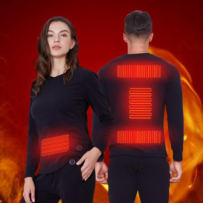 Heated Base Layer Top | 16 Heating Elements, Adjustable Heat Settings & Ideal for Winter Outdoor Activities