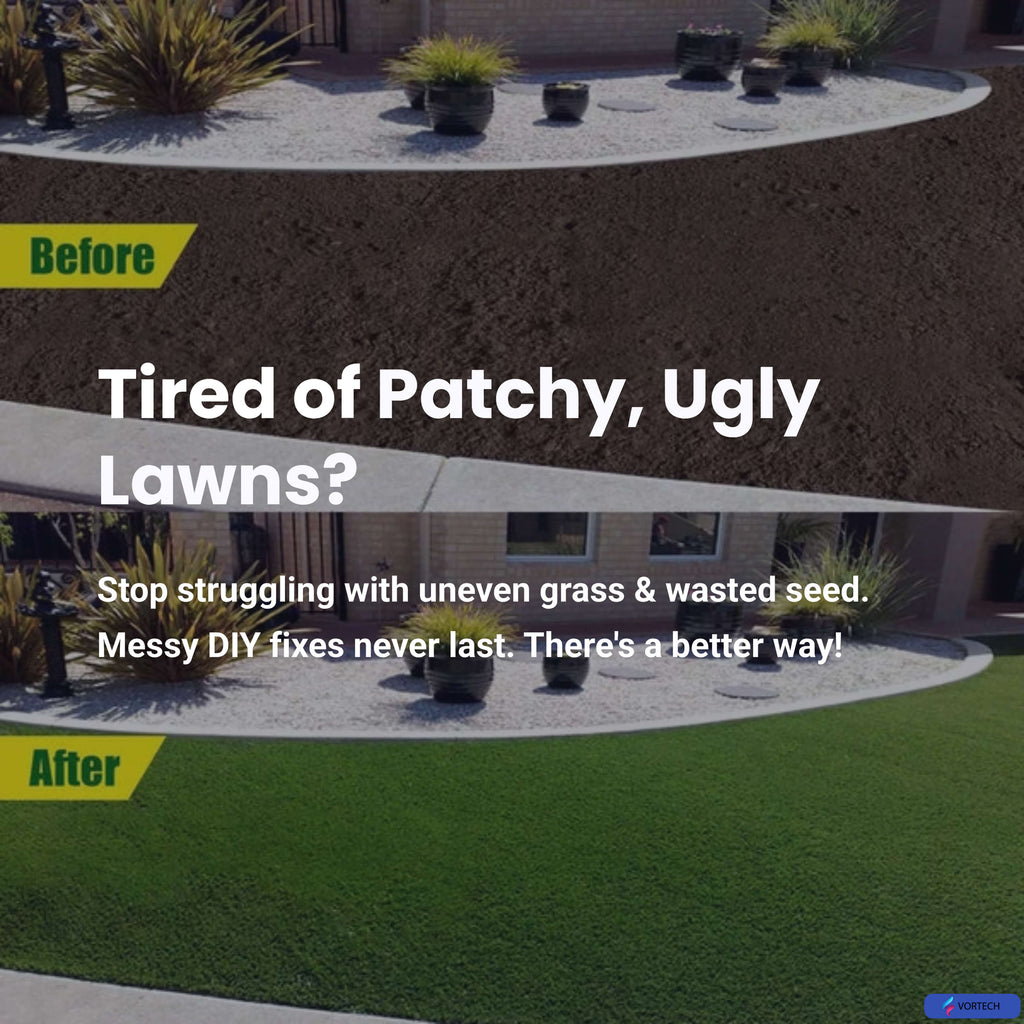 Biodegradable Grass Seed Mat | All-in-One Growth System for Quick Results in Gardens, Yards & Slopes