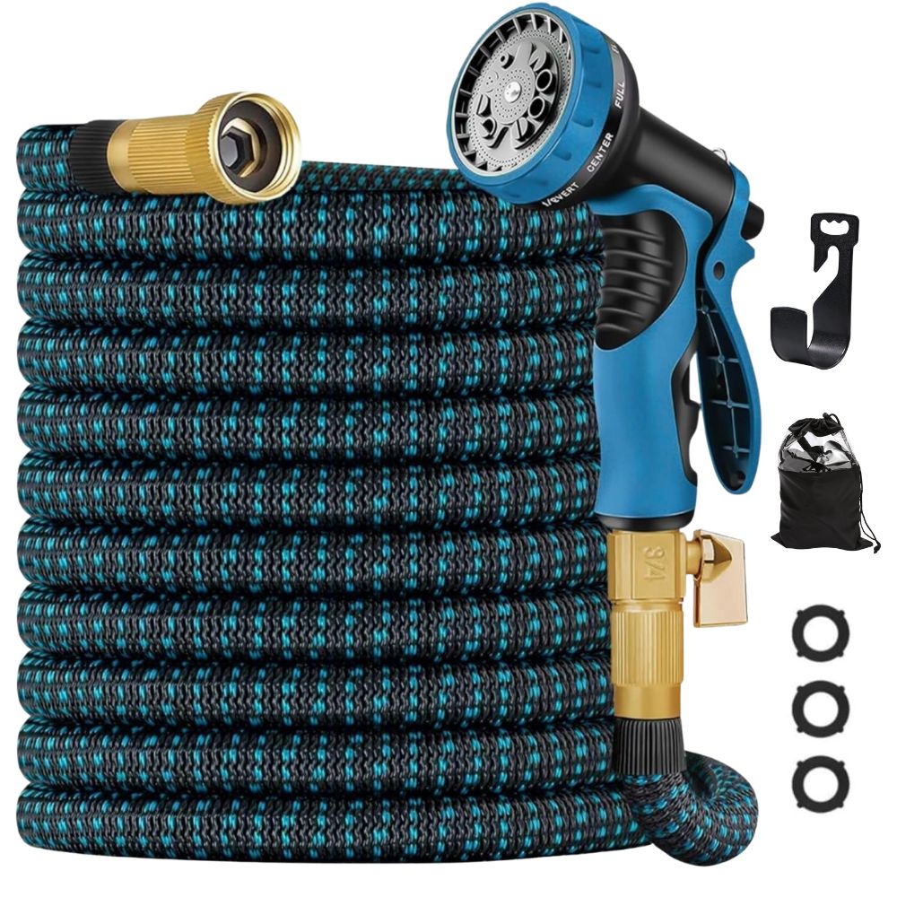 Expandable Garden Hose | Lightweight, Durable & Versatile for Watering, Car Washing, and Outdoor Cleaning