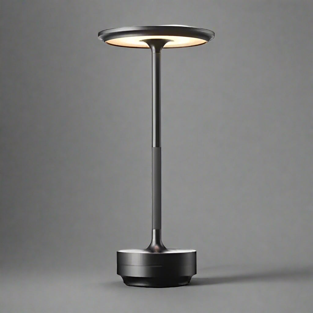 Wireless Table LED Lamp - Best Cordless Nightstand Light for Reading & Bedside, Battery Operated