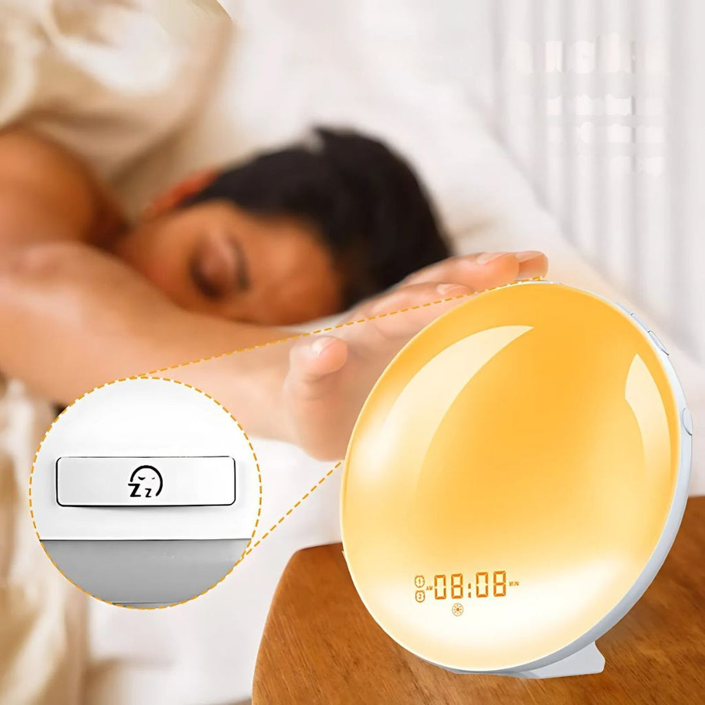 Sunrise Alarm Clock | Natural Wake-Up Light with Ambient Lighting for Heavy Sleepers & Dark Mornings