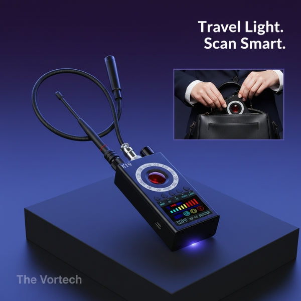 Hidden Camera Detector – RF Signal & Magnetic Scanner | K19