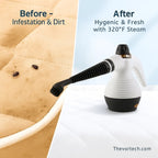 Steam Cleaner | 320°F High-Temperature Power for Bed Bug Removal & Germ-Free Home Cleaning