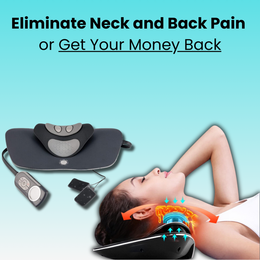 Multifunctional Neck Massage Pillow - Electric Hot Compress & Traction Massage