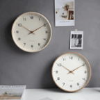 Wooden Wall Clock | Natural Wood Frame, Minimalist Design & Silent Quartz Movement for Modern Home Decor