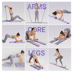 2-in-1 Ab & Ski Board | Core Sculpting, Resistance Bands & Compact Design for Home Gym Workouts
