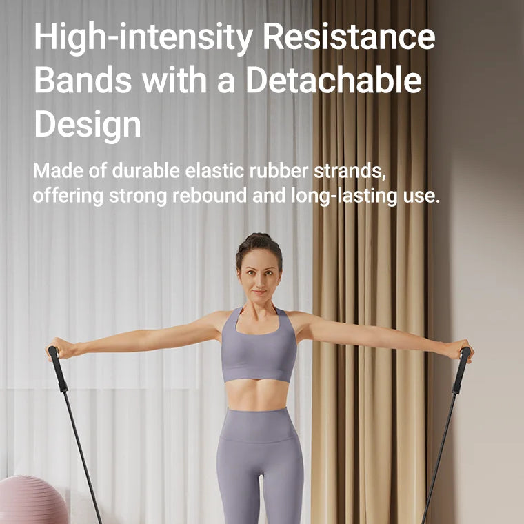2-in-1 Ab & Ski Board | Core Sculpting, Resistance Bands & Compact Design for Home Gym Workouts