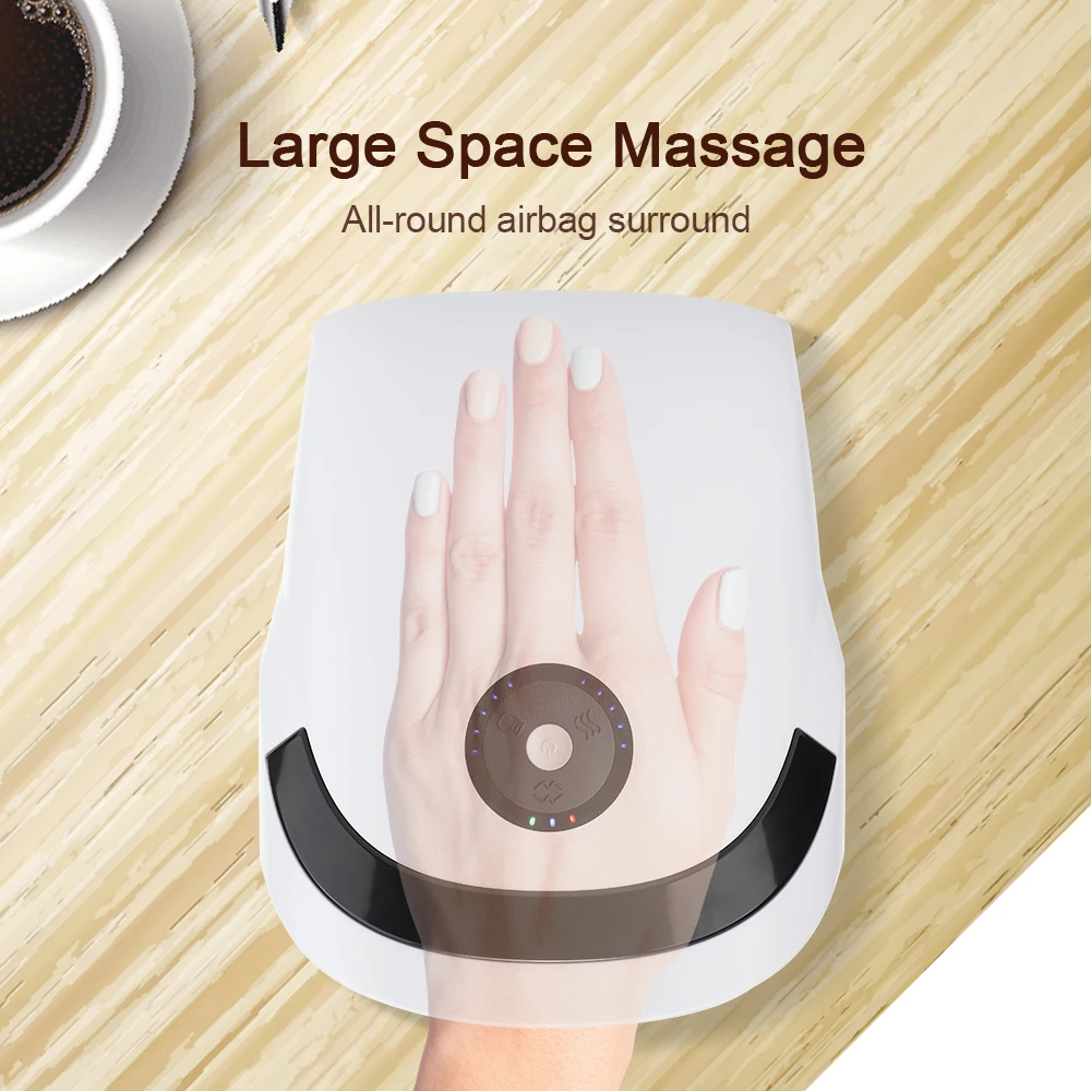 Heated Hand Massager | Air Compression Device for Palm and Finger Relief