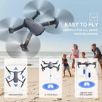 4K Camera Drone with GPS Tracking -  Quadcopter for Aerial Photography & Videography